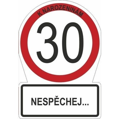 ALBI Přání M - Dopravní značka 30