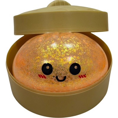Squishy Dumpling MEGA XXL obří mačkací knedlíček 14 cm oranžová