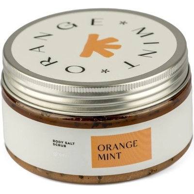 GREENUM Telový peeling so soľou Pomaranč a Mäta 320 g