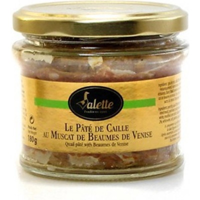 Valette Křepelčí paštika s Muscat de Beaumes de Venise Paté de cailles au Muscat de Beaumes de Venise 180 g