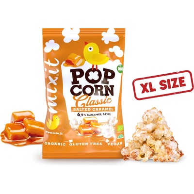Mixit Velký BIO popcorn Slaný karamel 75 g – Zboží Mobilmania
