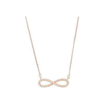 Infinity Silver Zlatý náhrdelník nekonečno rose 27606745E1,6