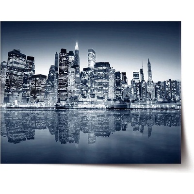 Sablio Plagát Nočný New York - 60x40 cm