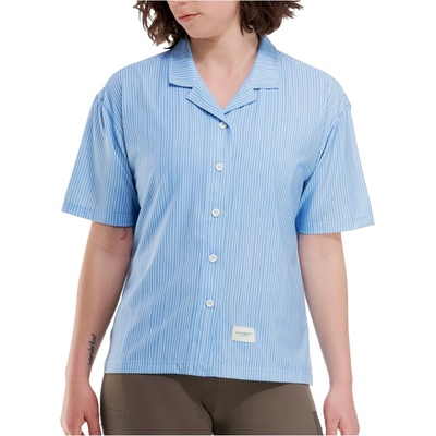 PEPPERMINT Дамска фланелка с къс ръкав за колоездене PEPPERMINT Women's Signature Lightweight Shirt Cycling jersey - Stripes Blueberry (156-2781-0313)