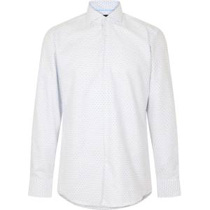 HUGO BOSS Риза с дълъг ръкав Boss Men's H Hank Long Sleeve Oxford Shirt - White