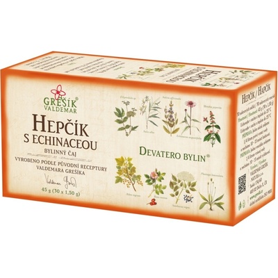 Grešík HEPČÍK S ECHINACEOU čaj 30 x 1,5 g