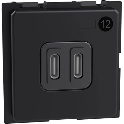Bticino Living now rychlonabíječka USB C+C 30W 2 moduly K4293CC