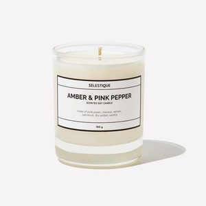 Selestique® Amber & Pink Pepper - Ароматна свещ 160 г