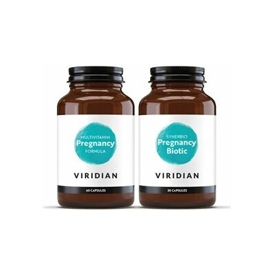 Viridian Nutrition 2. Balíček Pregnancy Multivitamin 60 kapsúl + Pregnancy Biotic 30 kapsúl