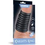 Lovetoy Vibrating Wave Knights Ring Black