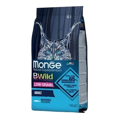 Monge BWILD Cat Ančovičky Adult 1,5 kg