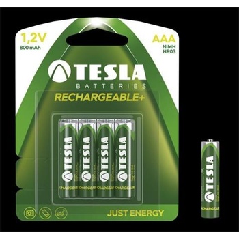 TESLA RECHARGEABLE+ AAA 800mAh 4 ks 16030421