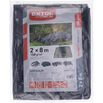 Extol Premium plachta PE nepromokavá silná 2 x 8 m 150 g/m² PE 14109