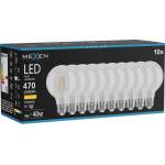 Mexen Vintis 10x LED крушка с нажежаема жичка E27, G80, 4W, Топла - 2700K, 470 lm, прозрачен (L155-E27-0427-00x10)