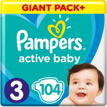 Pampers Active Baby 3 104 ks