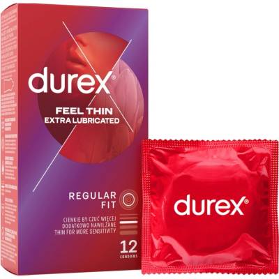 Durex Feel Intimate tenký s extra lubrikací 12 ks