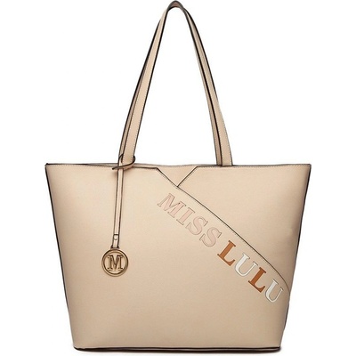 Miss Lulu béžová kabelka shopper 1920