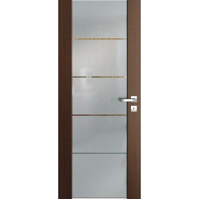 Vasco Doors Ventura SATINATO pruhy Bezfalcové bílá 70 x 197 cm Pravé VD-VSPR2970