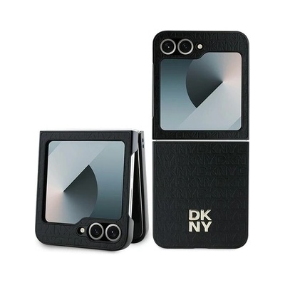 DKNY Оригинален калъф DKNY за Samsung Galaxy Z Flip 6, Leather Checkered Pattern and Stripe Case (3666339322939)