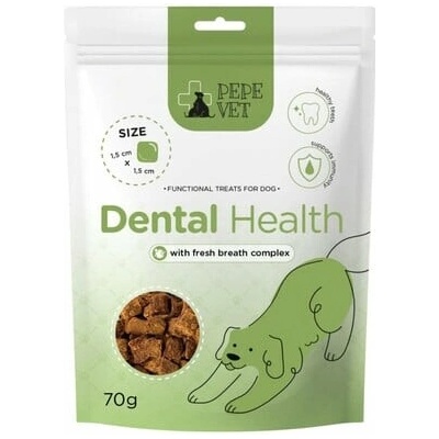 PAKA ZWIERZAKA PEPE Vet Prírodné funkčné maškrty Dental Health 70 g