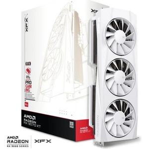 XFX Radeon RX 9070 XT Quicksilver White Gaming Edition 16GB GDDR6 256bit (RX-97TQICKW9) Видео карти