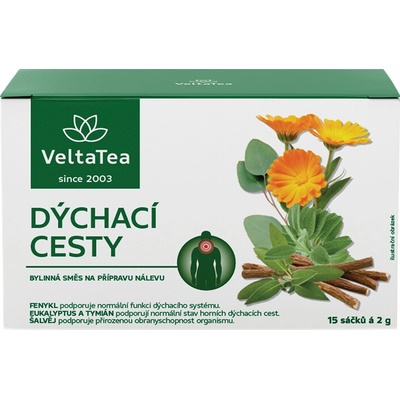 VeltaTea Čaj bylinná směs dýchací cesty 30 g