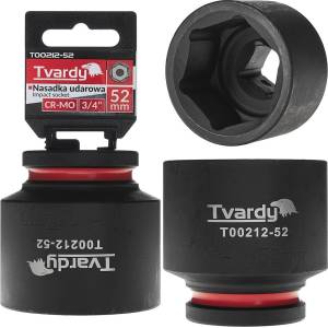Tvardy Ударна вложка 3/4" 6-стенна 52mm CR-MO 82273 (T00212-52)