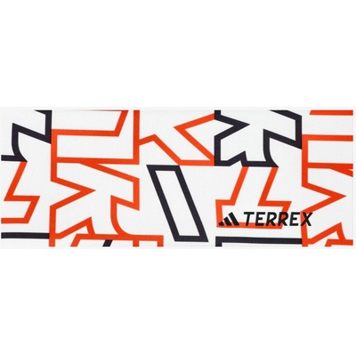 Čelenka adidas TERREX AEROREADY Graphic Headband - white/semi imp orange/black