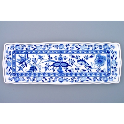ČESKÝ PORCELÁN Podnos čtyřhranný 45x16 cm dekor cibulák