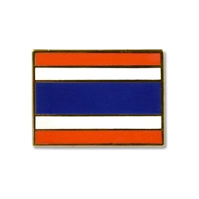 Odznak (pins) 18mm vlajka Thajsko - farebný