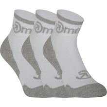 Meatfly ponožky Logo Middle Socks Triple pack B White Bílá