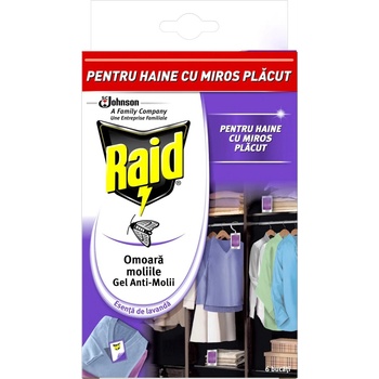 Raid Гел срещу молци, Мултипак, 6 броя