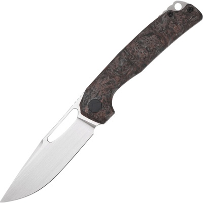 FerraMonster Ferrox M390 Hand Rubbed Satin with Copper CF + Titanium handle FM23006-D