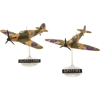 Revell Комплект сглобяеми модели Revell - Военен самолет Спитфайър & Самолет Ураган Хоукър (R03771)
