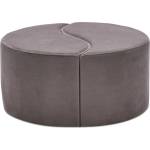 TopMebel Табуретка Alis TopMebel от кадифе в светлосив цвят 80x80x40cm