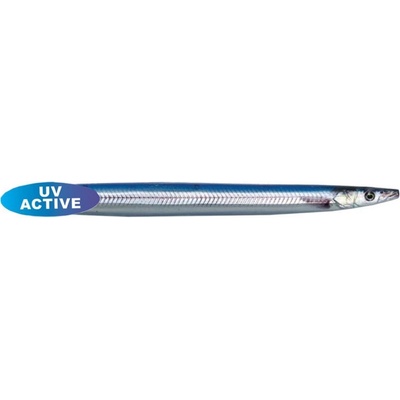 Savage Gear Pilker 3D Line Thru Sandeel 8,5cm 11 g Blue Silver UV