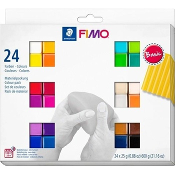 Fimo soft sada 24 barev 25 g BASIC
