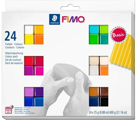 Fimo soft sada 24 barev 25 g BASIC
