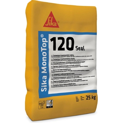 Sika MonoTop 120 Seal, 25 kg - cementová hydroizolačná stierka Hmotnosť: paleta 40 vriec = 1000 kg