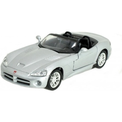 Welly Dodge Viper 03 SRT 10 convertible stříbrný 1:34-39