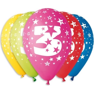 Globos Balónky s číslem 3