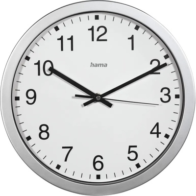 Hama Стенен часовник Hama CWA100, Диаметър 30 см. , Бял (HAMA-186411)