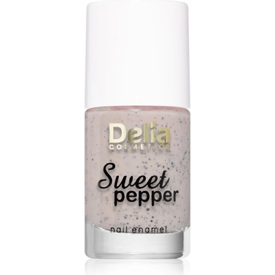 Delia Cosmetics Sweet Pepper Black Particles лак за нокти цвят 02 Apricot 11ml