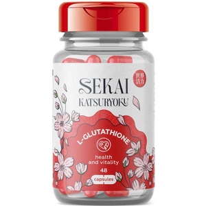 Sekai Katsuryoku L-Glutathione, 500 mg, 48 капсули, Sekai Katsuryoku