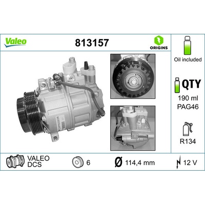 Kompresor, klimatizace VALEO 813157