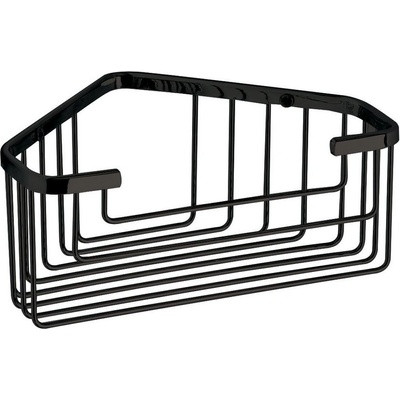 Gedy SMART polica rohová, 200x80x151mm, čierna matná 2483-14
