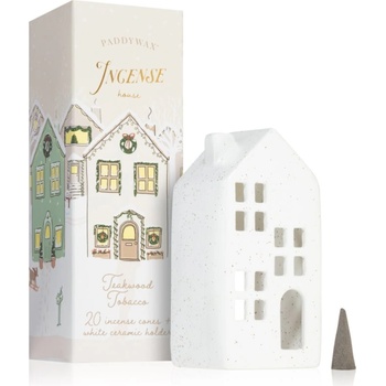 Paddywax Ceramic Village Teakwood Tobacco подаръчен комплект I
