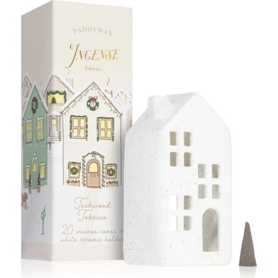 Paddywax Ceramic Village Teakwood Tobacco подаръчен комплект I