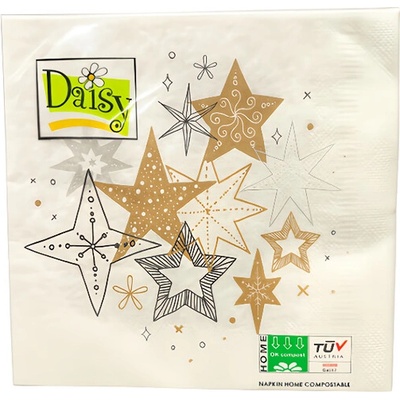 Daisy Vianočné obrúsky s motívom 33x33cm