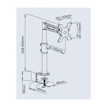 TECHLY LCD Desk Mount (301184) 13-27